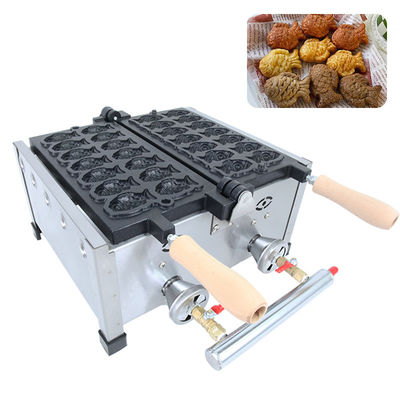 Fabricant de gaufres Taiyaki à gaz de 8 kg Modèle AO-1104R pour boulangerie et glaces