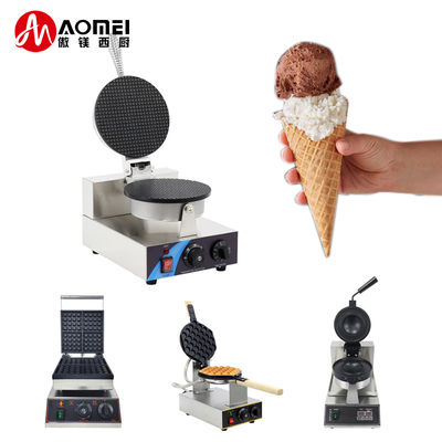 Machine à faire des gaufres électriques à plaque antiadhésive 1300W pour bar à snacks longue durée de vie
