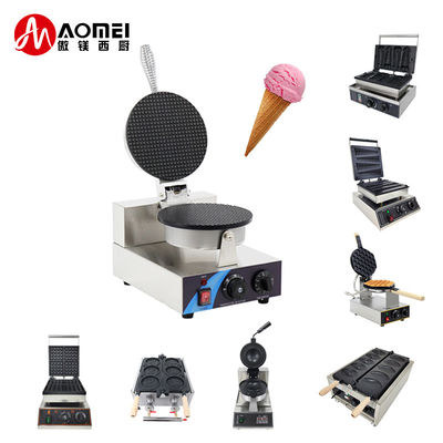 Machine électrique pour la fabrication de gaufres pour snack bar Plate antiadhésive boisson alimentaire 250*350*250mm