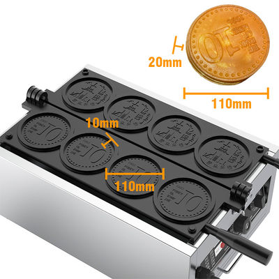 La machine à faire des gaufres électrique verticale à quatre espaces de 10 yens 375*630*250mm 13,3 kg