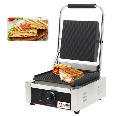 Grill à contact commercial pour la maison ou le restaurant Panini machine à faire des sandwichs 220V