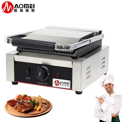 Grill à contact commercial pour la maison ou le restaurant Panini machine à faire des sandwichs 220V