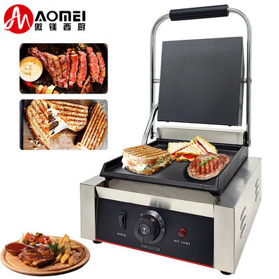 Grille électrique Panini Grill Sandwich Maker Grilleuse à contact 1800W Facile à nettoyer