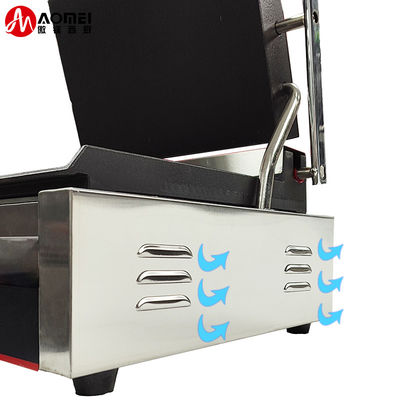 Grille électrique Panini Grill Sandwich Maker Grilleuse à contact 1800W Facile à nettoyer