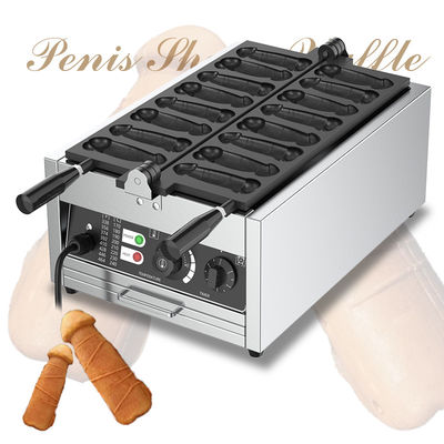 Fabricant de gaufres en forme de pénis électrique 8 pcs Cuisinière à gaufres antiadhésif pour collations et goodies