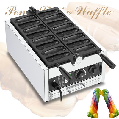 Fabricant de gaufres en forme de pénis électrique 8 pcs Cuisinière à gaufres antiadhésif pour collations et goodies