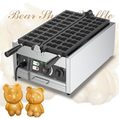 Fabricant de gaufres en forme d'animal avec plaque revêtue antiadhésive et puissance réglable 3000W
