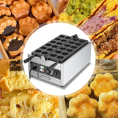 3000W machine à cuire des muffins à patte d'ours avec une forme de patte de chat Voltage 220v Waffle de dessin animé