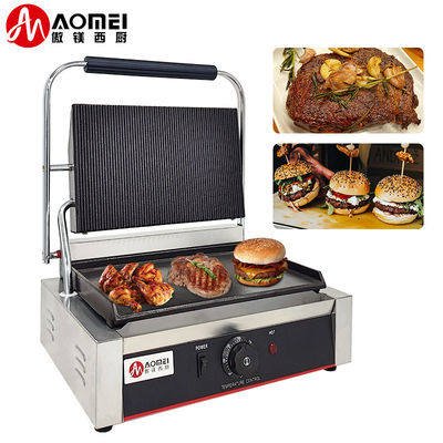 Plaques antiadhésives Panini Grill fonctionnalité App-contrôlé fabricant de collations pour boulangerie de restaurant