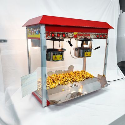 860*420*740mm Machine électrique à popcorn à double pot pour la ligne de transformation des collations