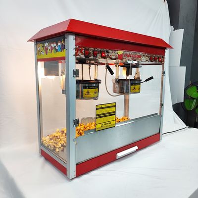 860*420*740mm Machine électrique à popcorn à double pot pour la ligne de transformation des collations