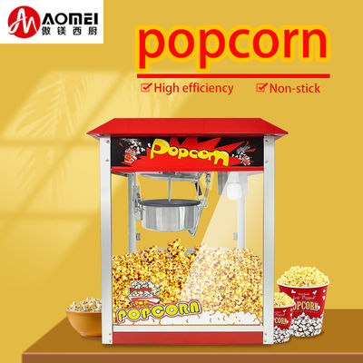 Machine à popcorn industrielle rouge pour cinéma électrique