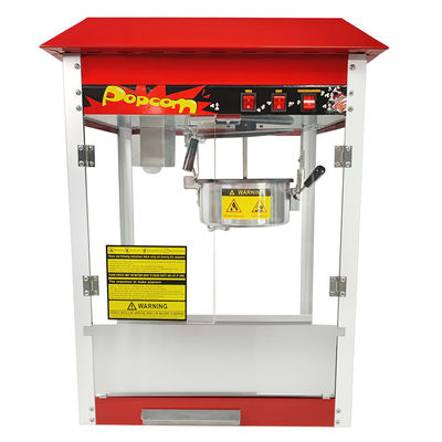 Machine à popcorn industrielle rouge pour cinéma électrique