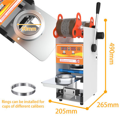 B2B machine de scellement pour boissons café boissons chaudes avec 350w de puissance et 1 tasse de capacité