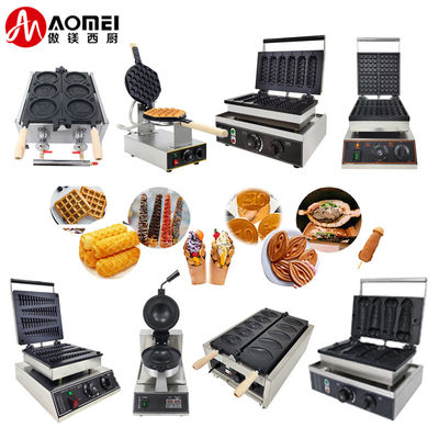 Machine électrique pour la fabrication de gaufres pour snack bar Plaque antiadhésive 250*350*250mm