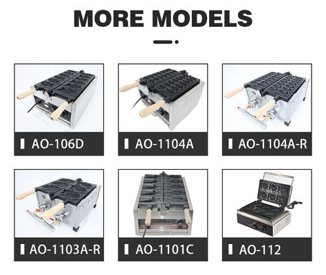 Machine électrique pour la fabrication de gaufres pour snack bar Plaque antiadhésive 250*350*250mm