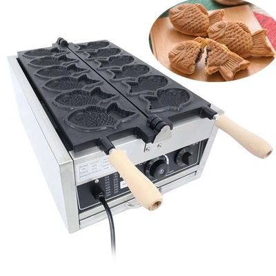 Corée du poisson Taiyaki Machine 6pcs pêche à la gaufre avec en 2023 Année