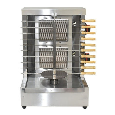 Machine à gaz 2 brûleur poulet Doner Kebab BBQ Grill Spitters Fabricant pour l'extérieur