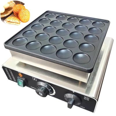 25 trous électrique non collant Mini Waffle Maker pour délicieux crêpes et muffins